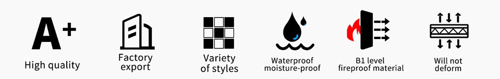 WPC Bamboo Fiber Grille Great Wall Panel