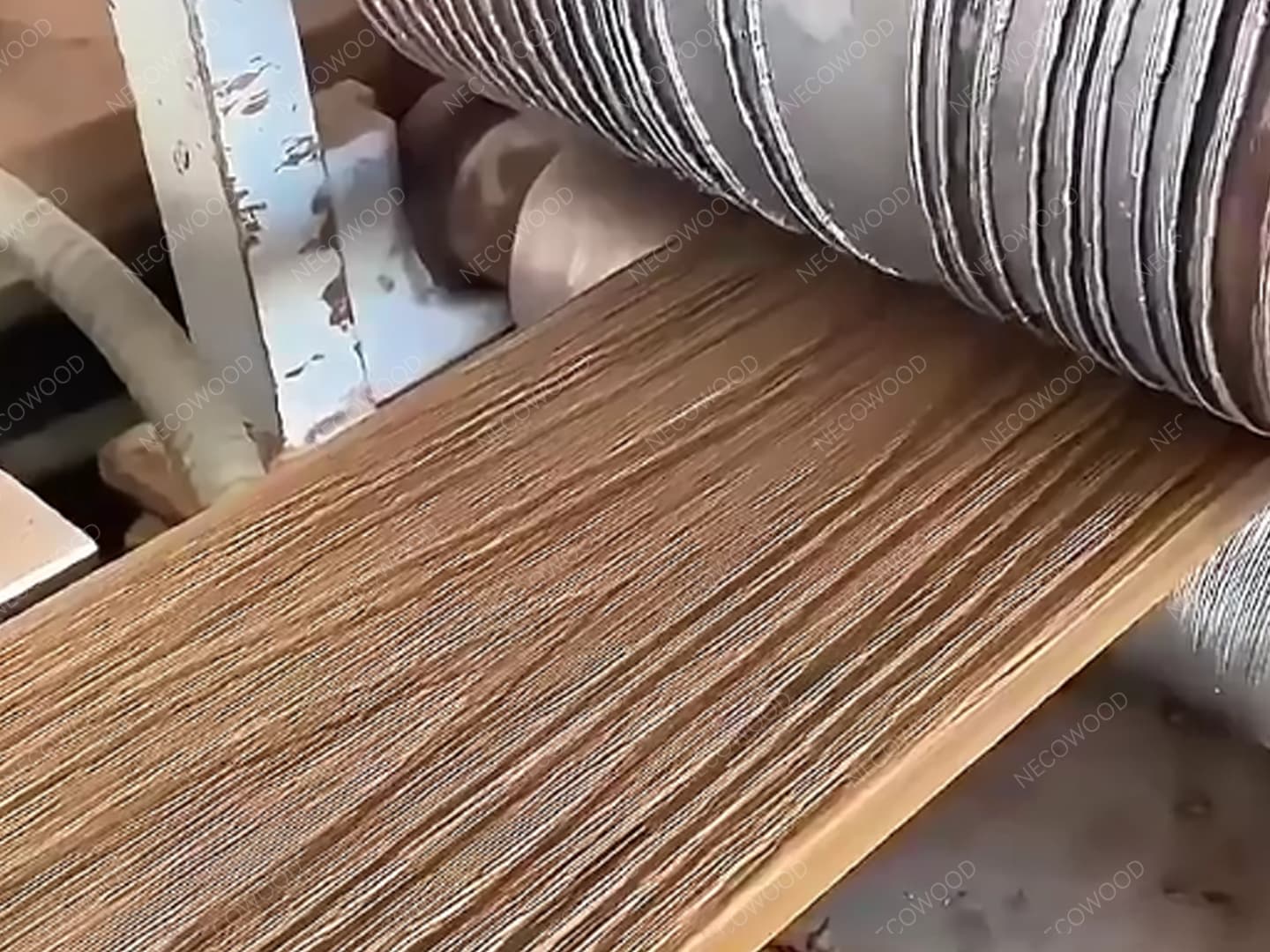 Necowood WPC wall panels and decking installation in modern architecture