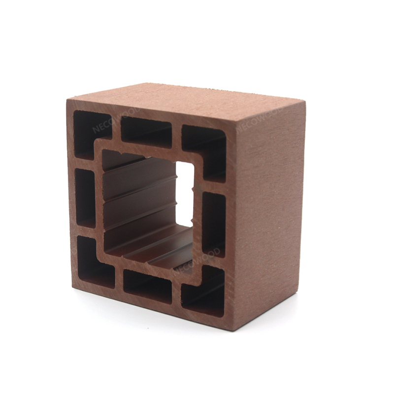 Tube Kayu PE Taman Square Outdoor