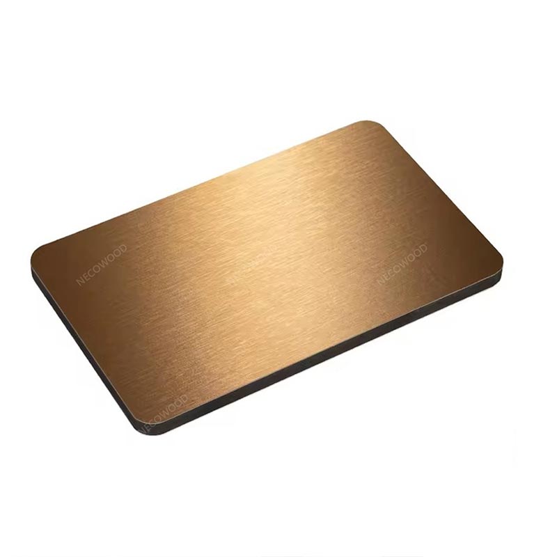 Permukaan Logam 8mm Papan Dinding Arang Bambu